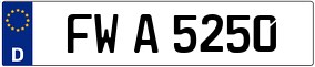 Trailer License Plate